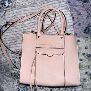 Rebecca Minkoff Blush Pink Structured Satchel Crossbody